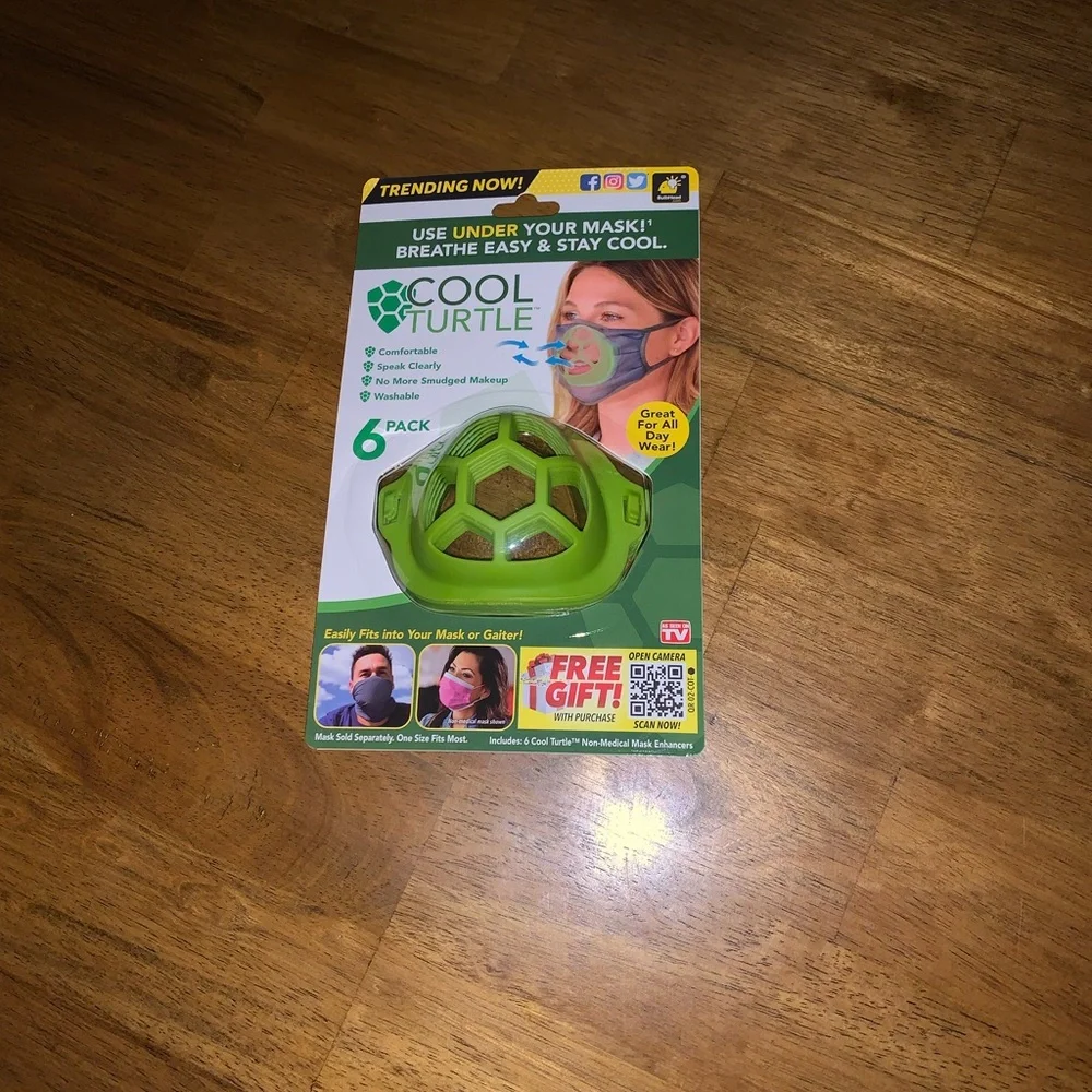 Cool Turtle Mask enhancer (6pk) Brand New!!